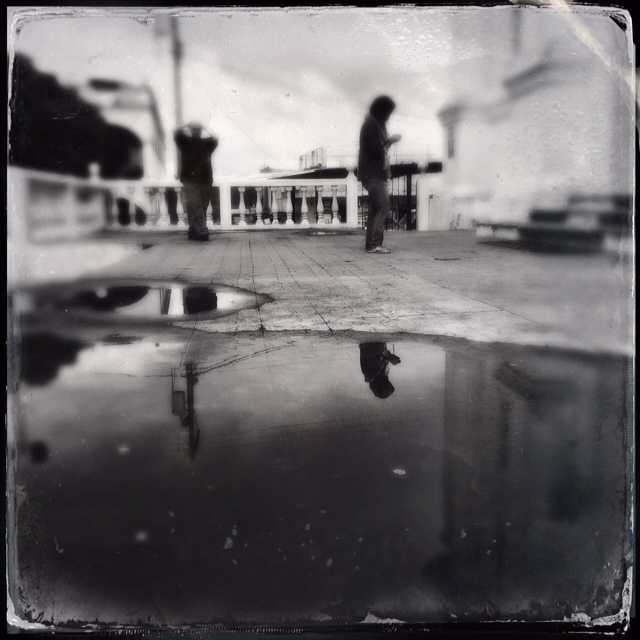 Blessed Salt Mirror | rainwater reflection in Santo Domingo Xenacoj, Guatemala | October 2014