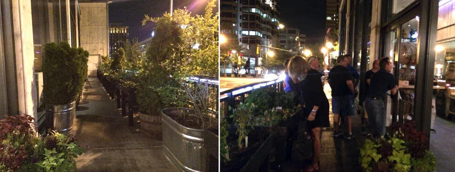 Plants! Kerri and our friends from Resale World and Payment Logistics taking in the view on the terrace. 