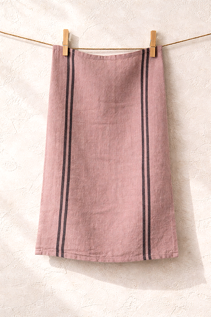 Charvet Éditions Country Tea Towel- Rose