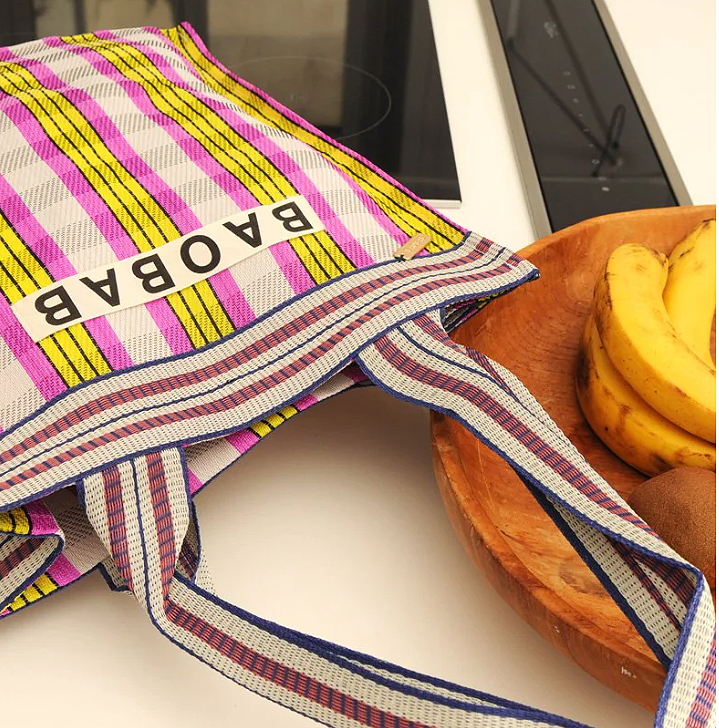 BAOBAB City Nylon Tote Bag -Pink/Yellow