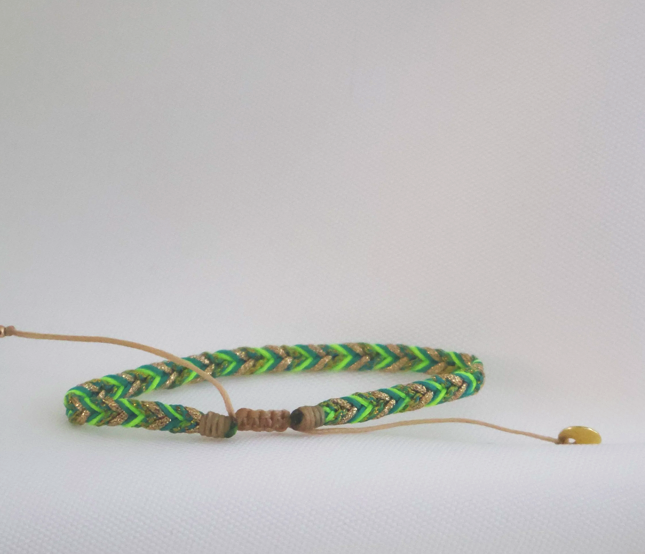 Leju Handwoven Trenza Bracelet- Greens