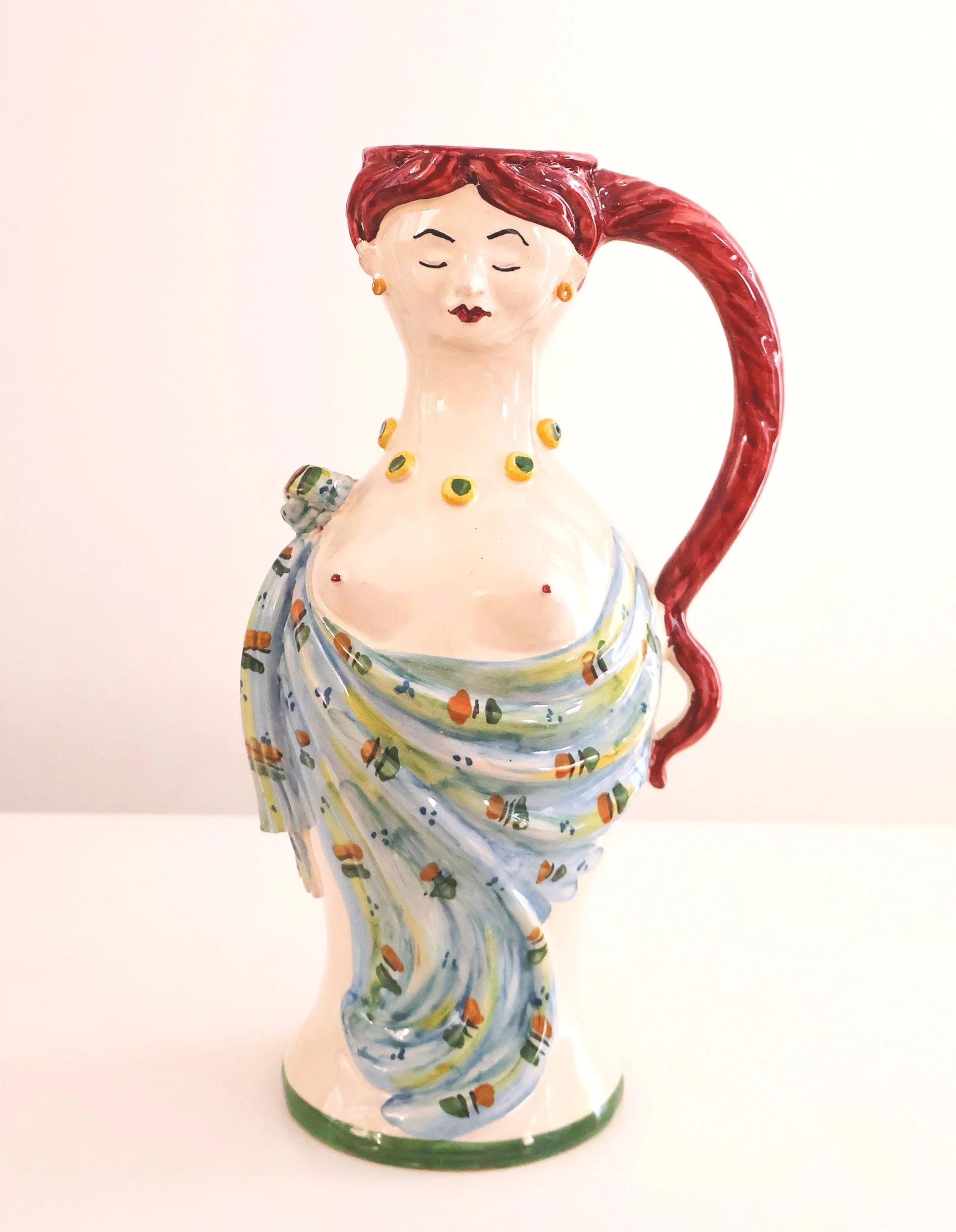Les Ottomans Siren of Capri Ceramic Vessel