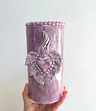 Elizabetta Carli Large Vase-Lavender