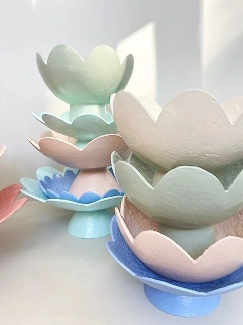 Ode to Elma Scalloped Bowl -Pink Champagne