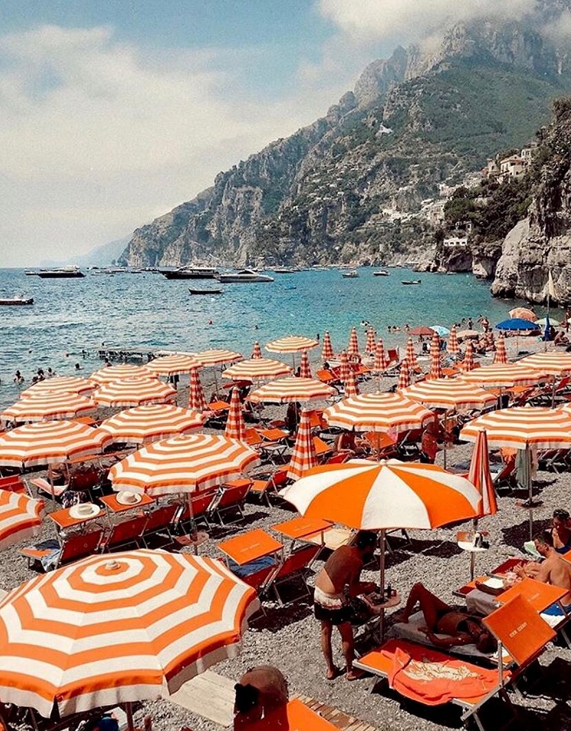 Arienzo Beach, Bagni D'Arienzo Beach Club, Positano, Amalfi Coast, ITALY