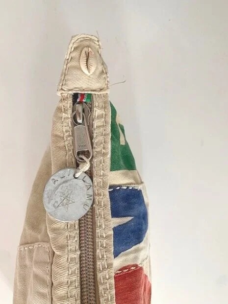 Ali Lamu Large Vintage Rainbow LOVE Clutch