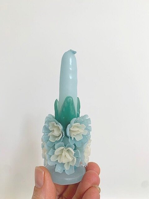 Oaxacan Crema Floral Mini Candle