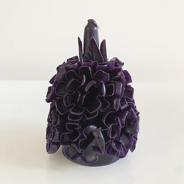 Guanajuato Pom Pom Candle Black  