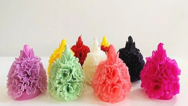 Guanajuato Pom Pom Candle Mint