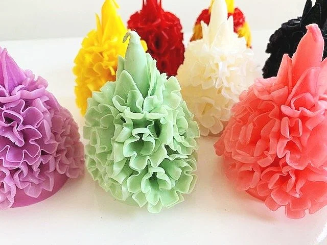 Guanajuato Pom Pom Candle Mint