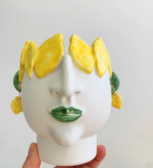 Patrizia Italiano Filomena  with Lemons Seller Vessel  