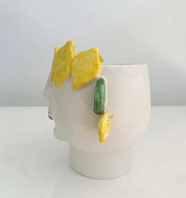 Patrizia Italiano Filomena  with Lemons Seller Vessel  