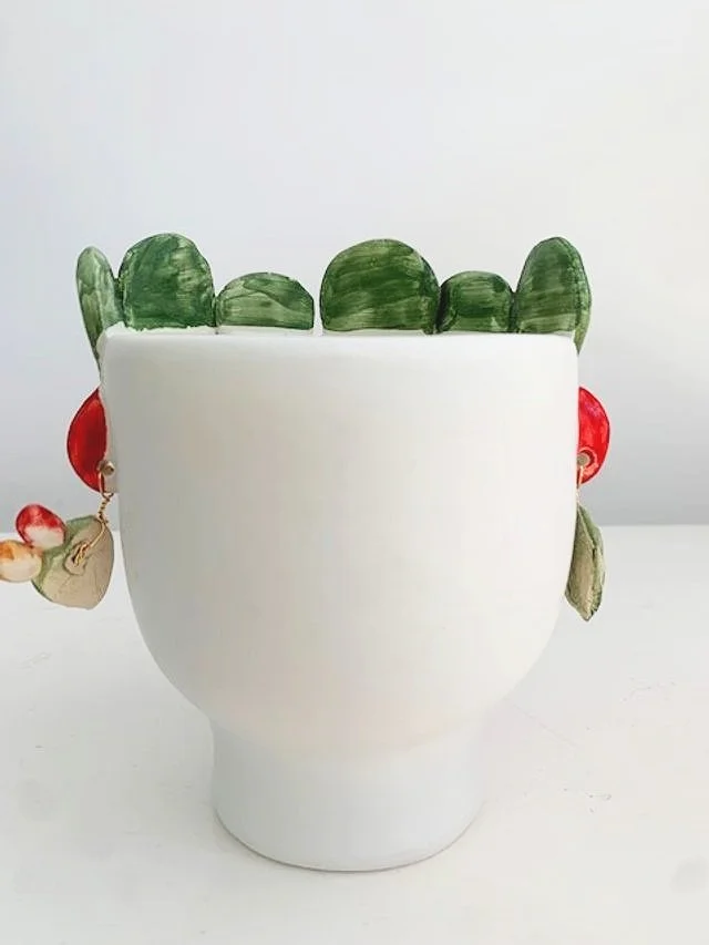 Patrizia Italiano Carmelina with Prickly Pear Seller Vessel    