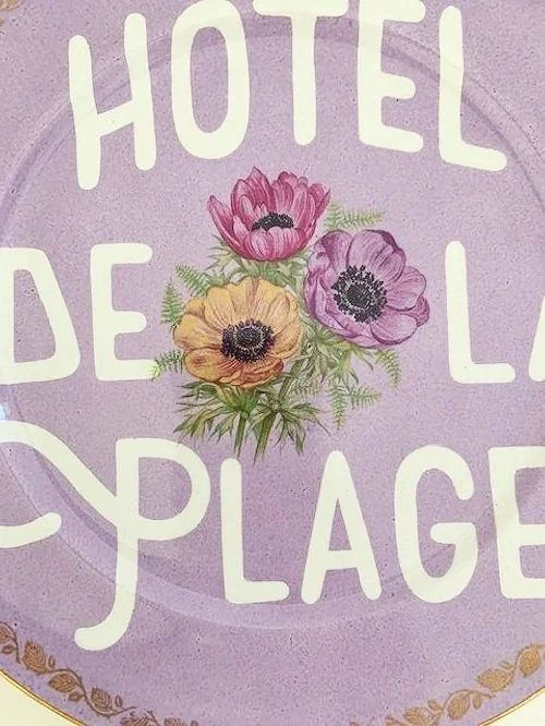Porcelaine Uniques "Hotel De La Plage" Wall Art