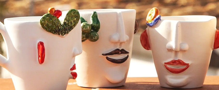 Patrizia Italiano Filomena  with Lemons Seller Vessel