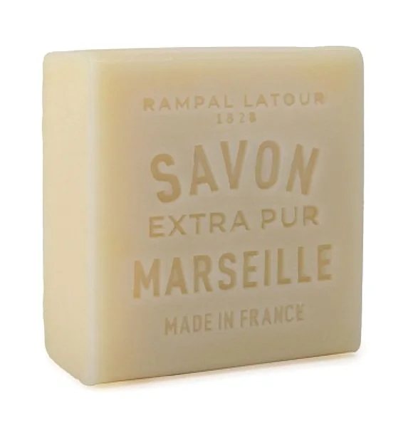 Rampal Latour –Savon de Marseille Traditional Square Soap – White with 100% Pure Vegetable Oil