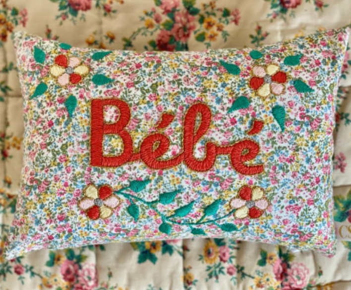 CSAO Embroidered Cushion Small-BEBE