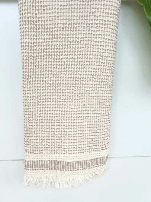 We are Weaver Waffle Towel Puglia-Cappuccino