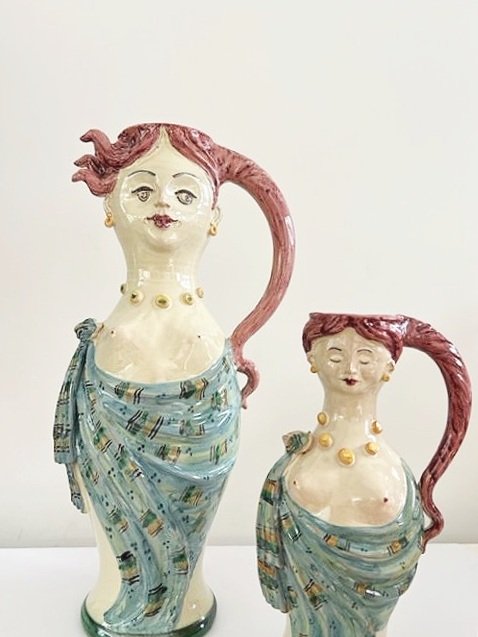 Les Ottomans Siren of Capri Ceramic Vessel