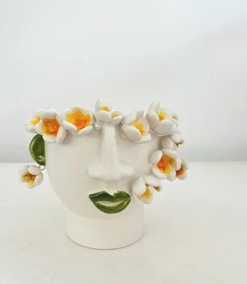 Patrizia Italiano Flavia with Frangipani Seller Vessel