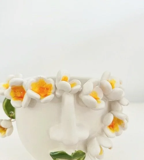 Patrizia Italiano Flavia with Frangipani Seller Vessel