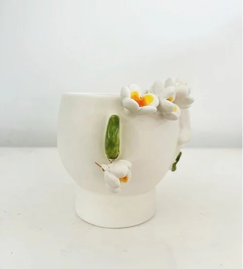 Patrizia Italiano Flavia with Frangipani Seller Vessel