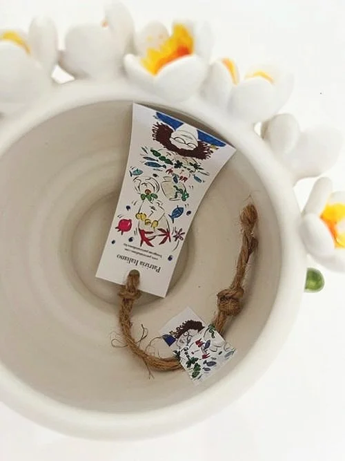 Patrizia Italiano Flavia with Frangipani Seller Vessel