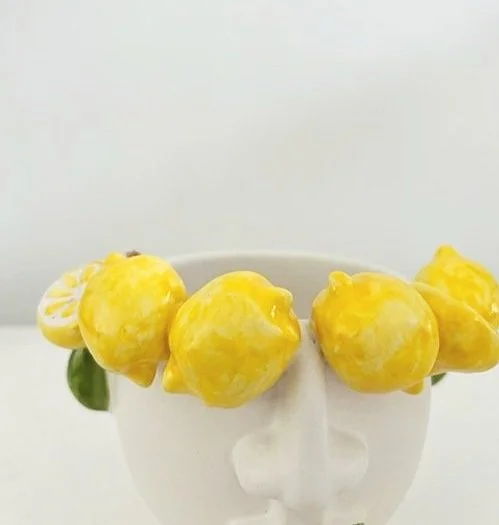 Patrizia Italiano Angelina with Sliced Lemon Seller Vessel