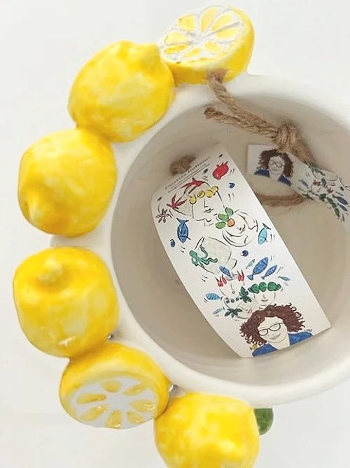 Patrizia Italiano Angelina with Sliced Lemon Seller Vessel