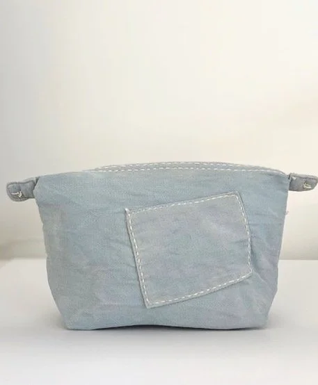 Ali Lamu Large Morning Blue Natural SEA Clutch