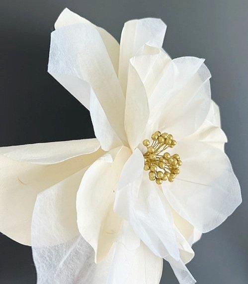Saa Large Paper Flower-Cherry Blossom White — ESPLORA