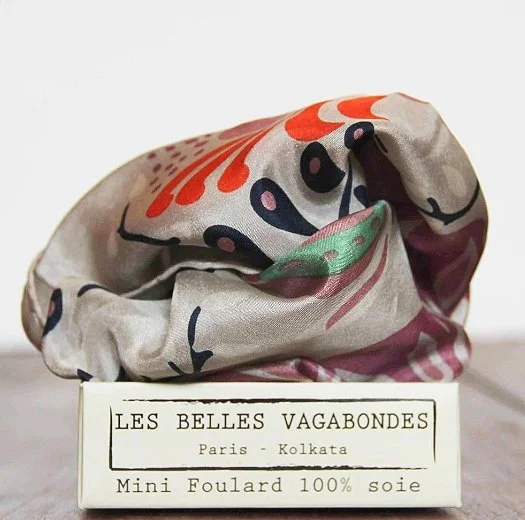 Les Belles Vagabondes Mini Scarf Marushka -Grey
