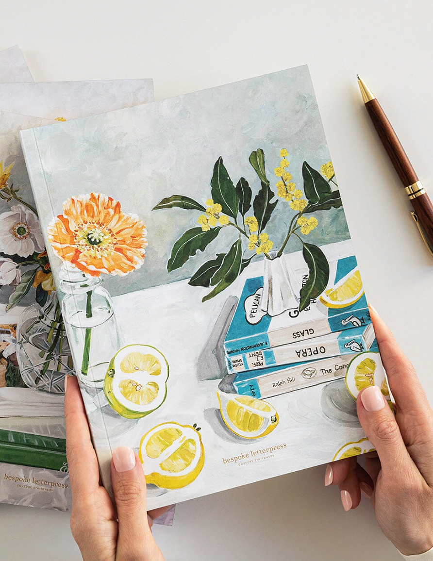 Bespoke Letterpress Wattle & Citrus Workbook