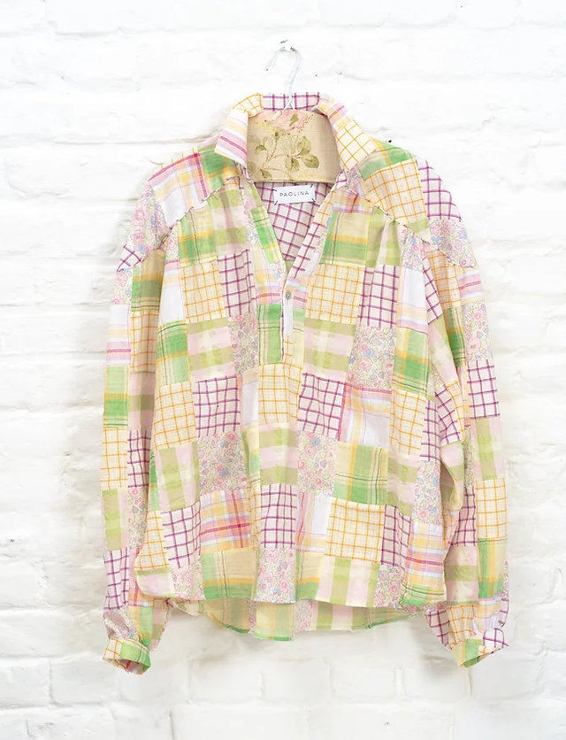 Paolina Patchwork Menthe a L'eau Shirt