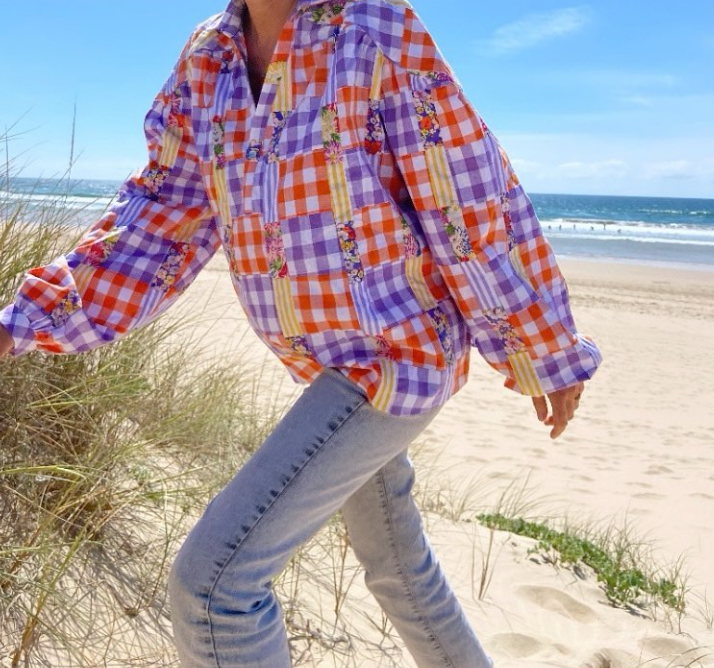 Paolina Patchwork Menthe a L'eau Shirt