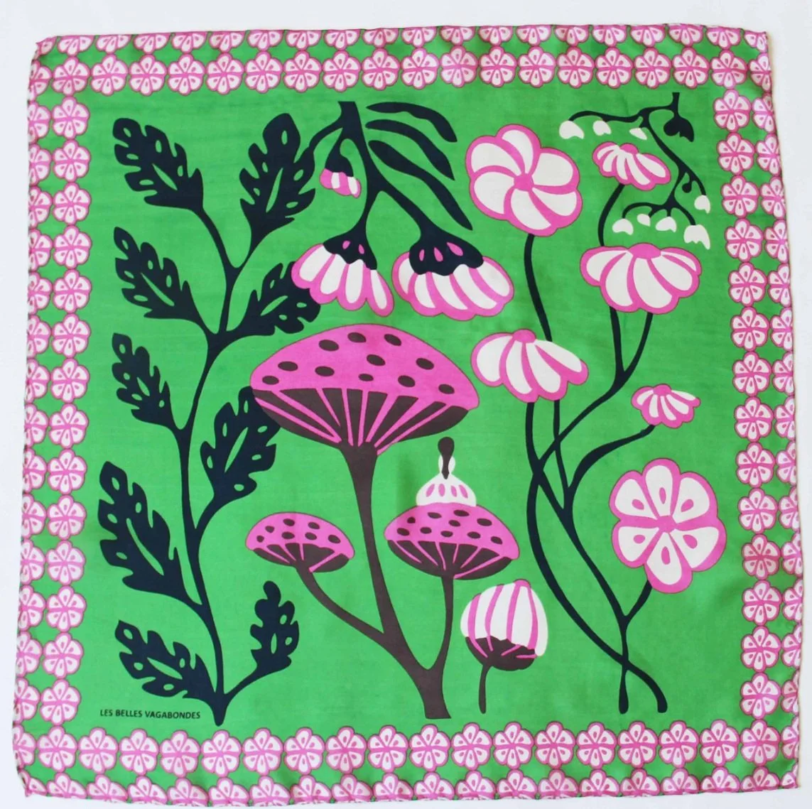 Les Belles Vagabondes Mini Scarf Alice -Green