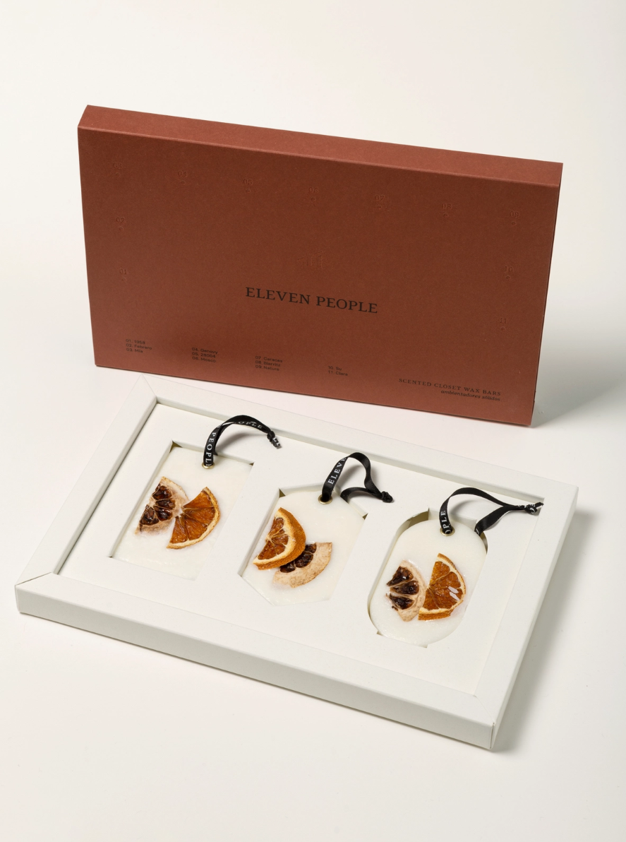 Eleven People 3 Pack- Pear, Peony and Patchouli Closet Wax Bar Freshener