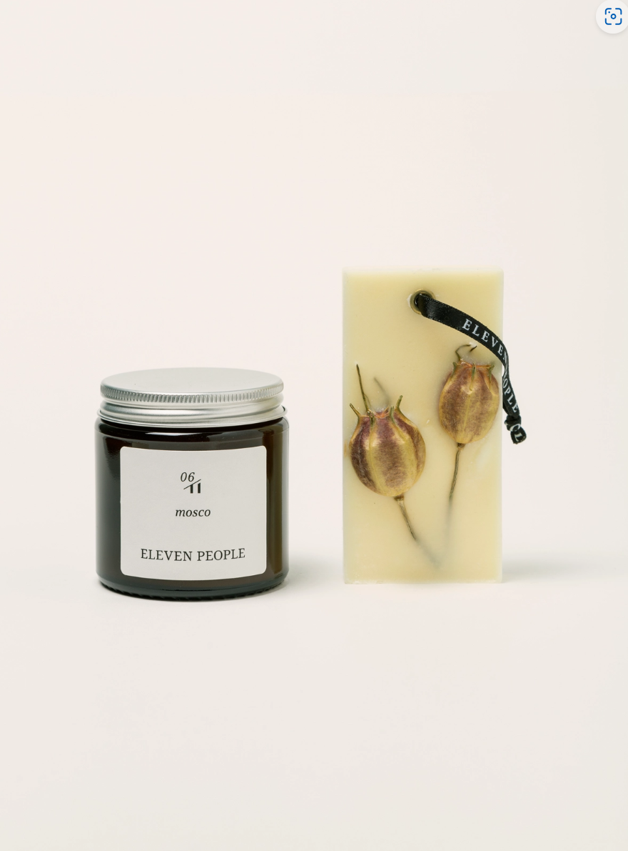 Eleven People Gift Pack Candle + Wax Bar -MOSCO Bergamot Neroli and Amber Fly