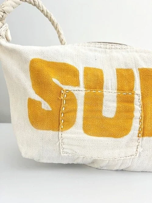 Ali Lamu Large Natural Tibet Yellow SUN Cross Body