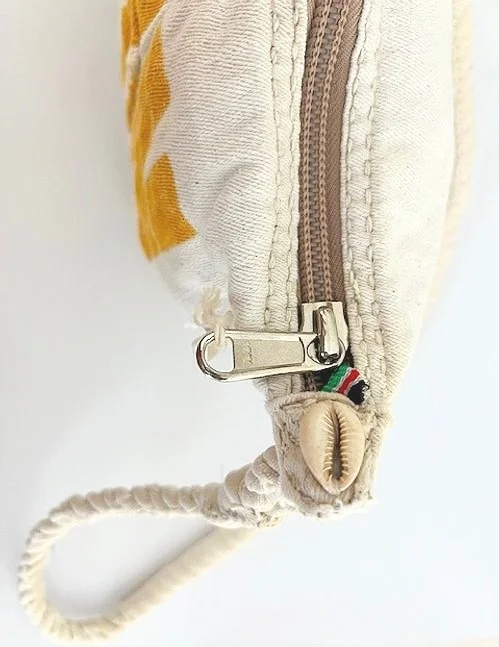 Ali Lamu Large Natural Tibet Yellow SUN Cross Body