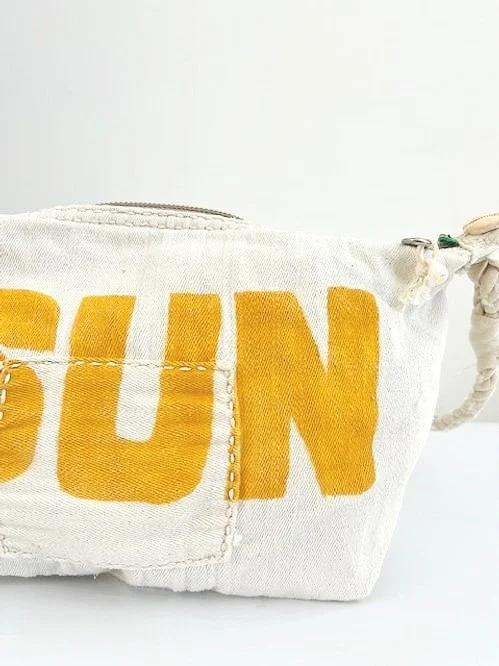 Ali Lamu Large Natural Tibet Yellow SUN Cross Body