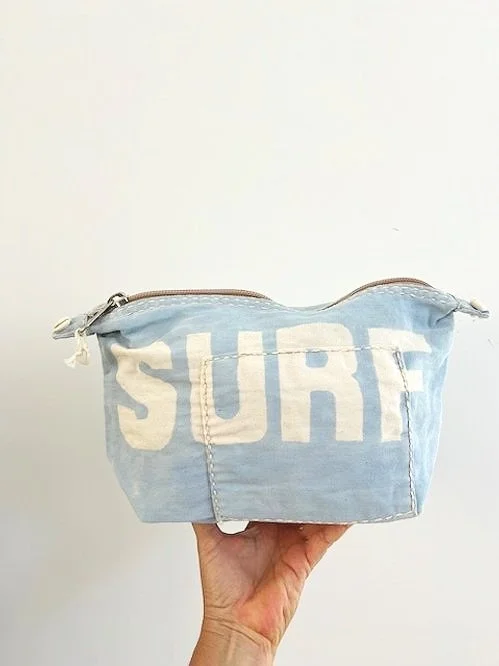 Ali Lamu Large Morning Blue Natural SURF Clutch