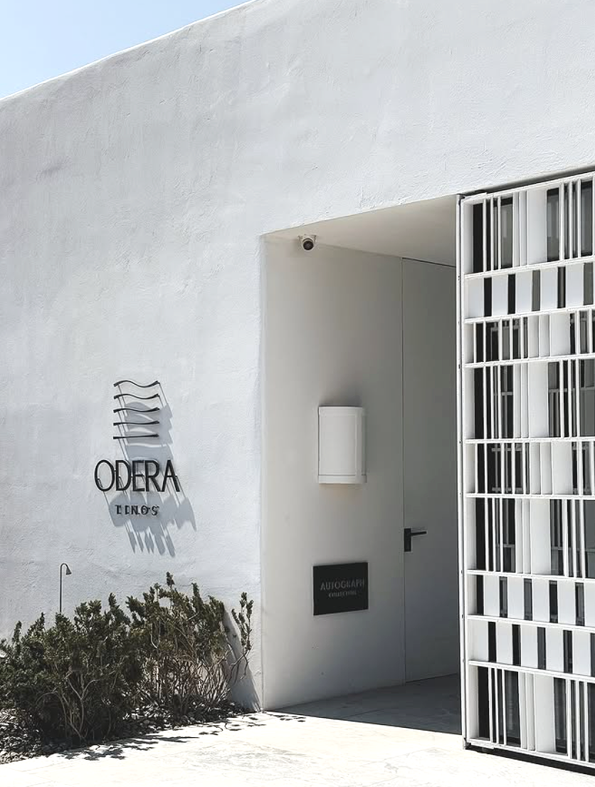 Cycladic architecture at Odera Tinos hotel
