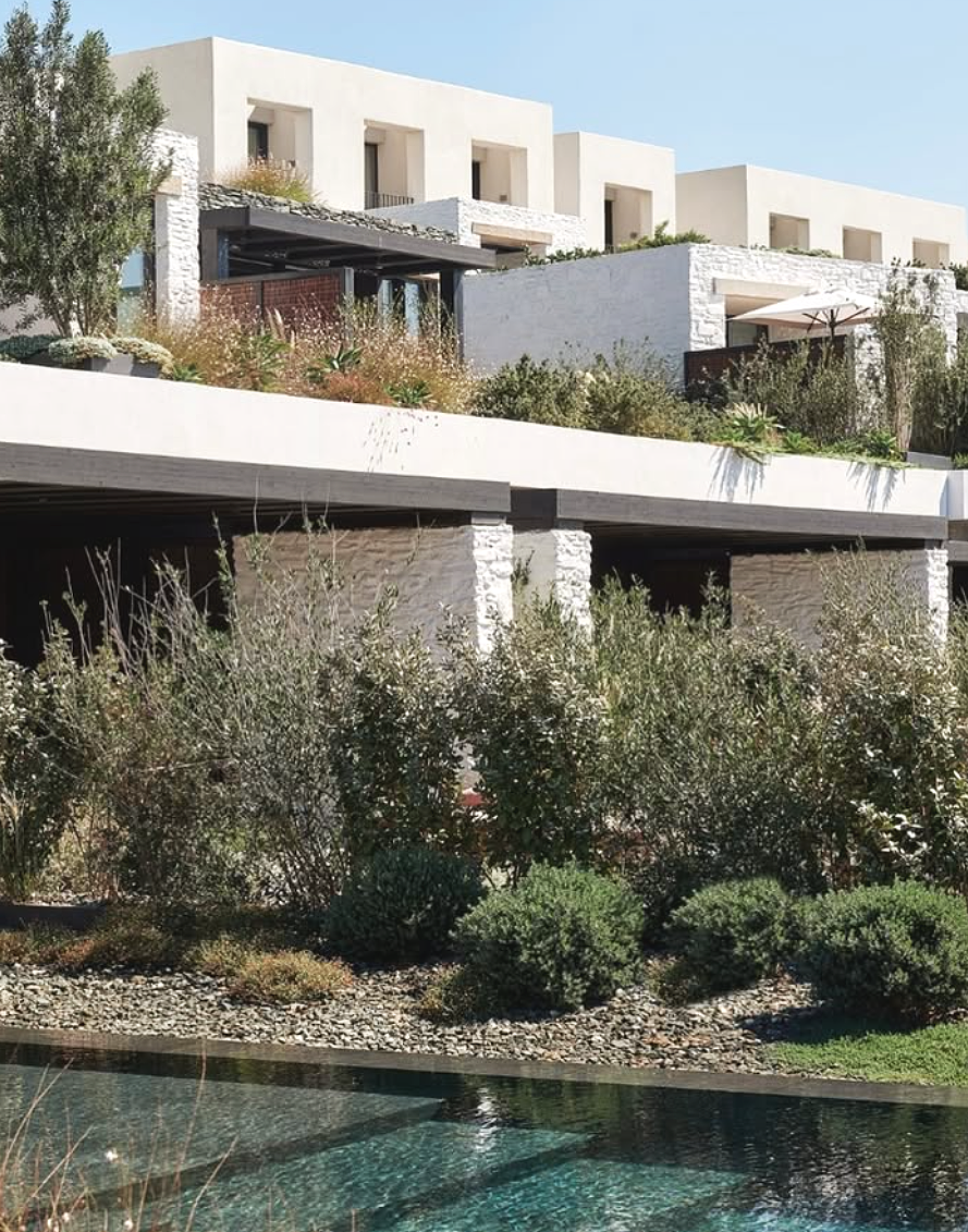 Cycladic architecture at Odera Tinos hotel