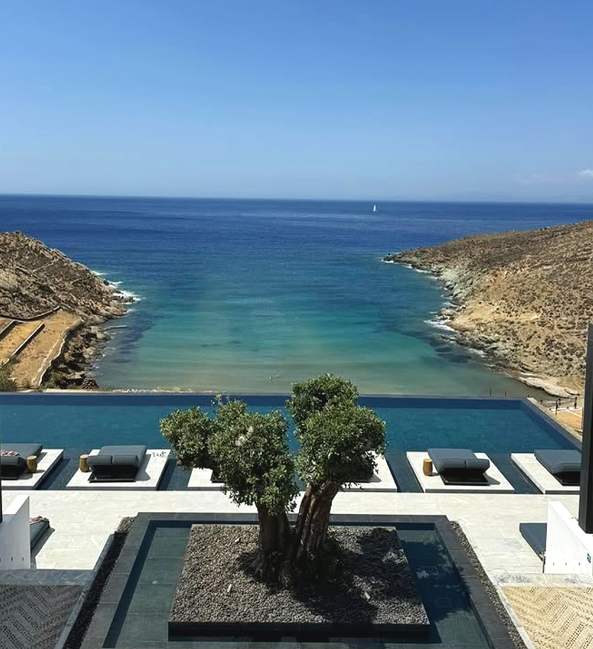Cycladic architecture at Odera Tinos hotel