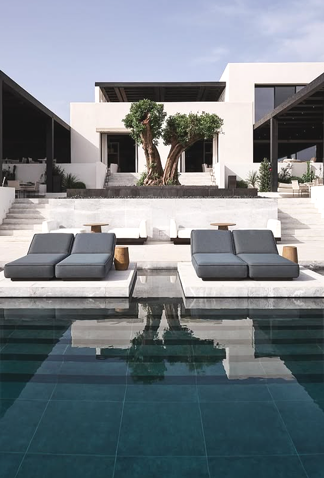 Cycladic architecture at Odera Tinos hotel