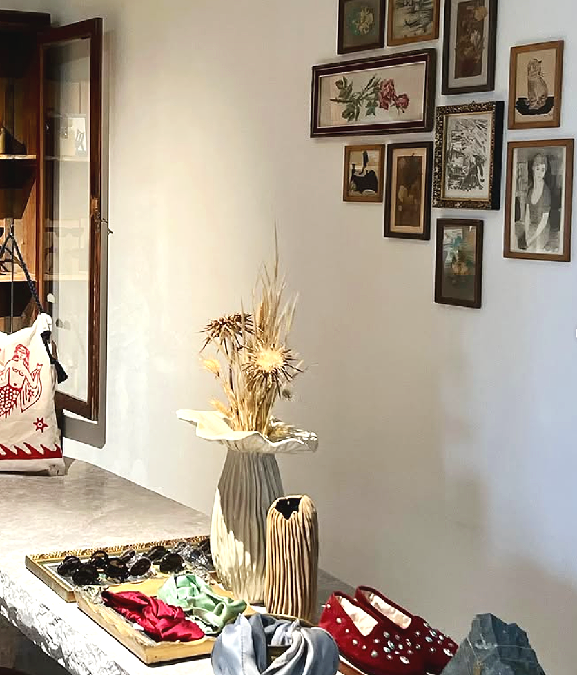 Odera Tinos boutique with curated Greek ceramics and textiles