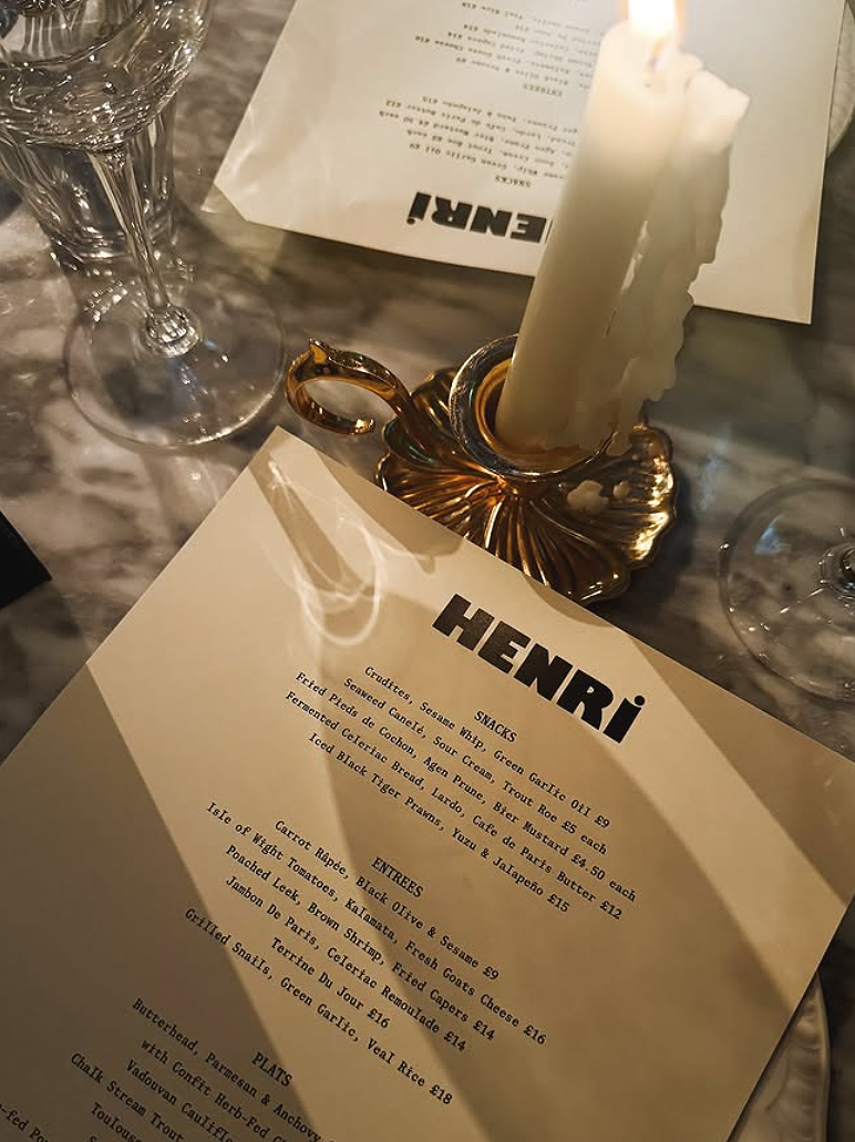 Henri at the Henrietta Hotel Covent Garden