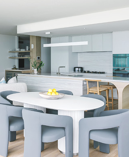 Oceanfront view from Kirra Point Holiday Apartments at sunrise