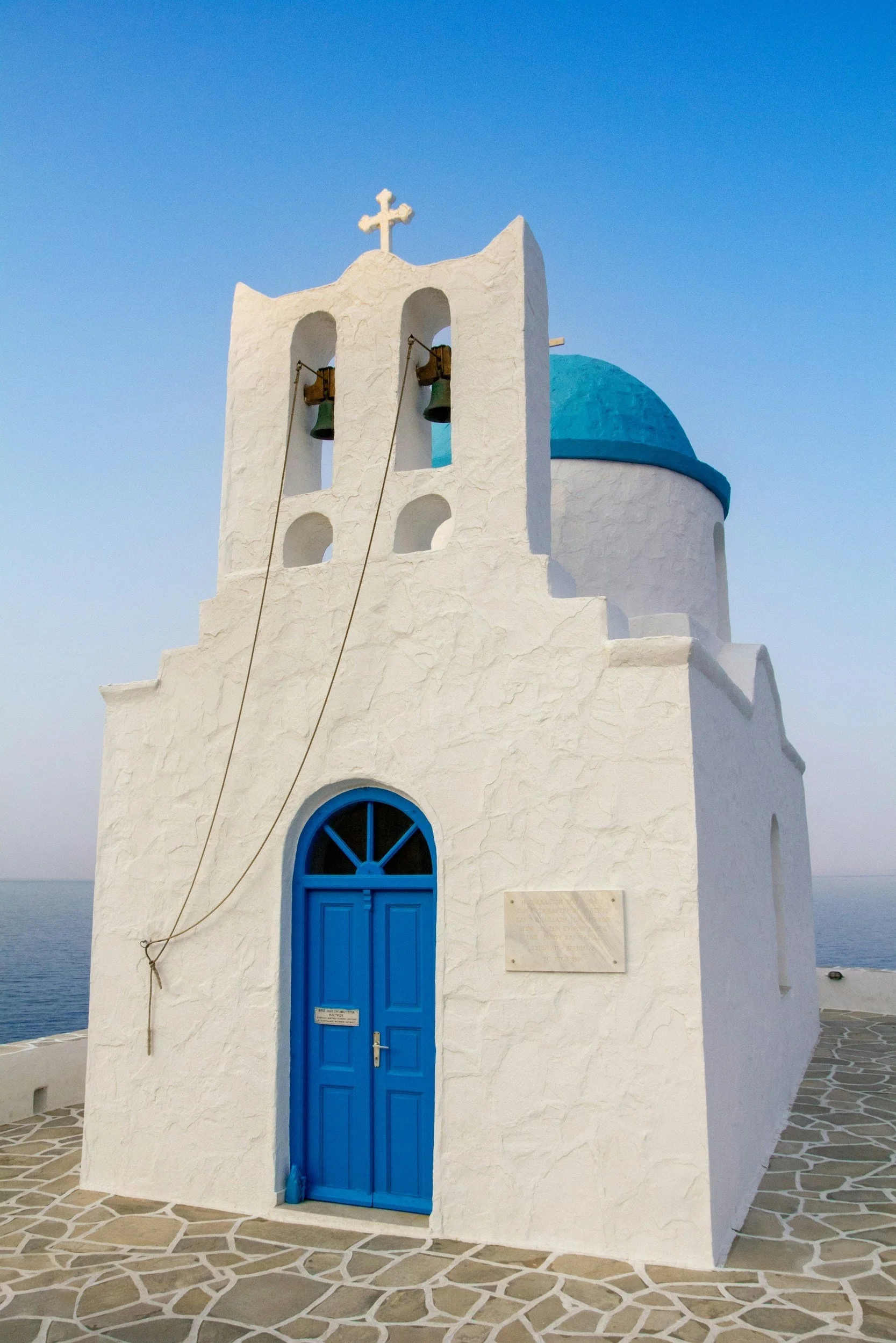 Aegean coastline of Sifnos with clear blue water